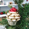 Gâteau en verre personnalisé ornements d'arbre de Noël pour la décoration de la maison