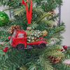 Décoration d'arbre de Noël personnalisée en forme de voiture